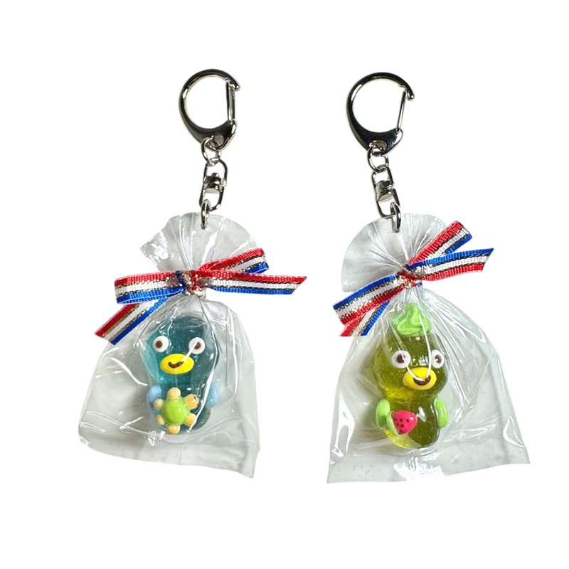 Penguin/Kappa Jelly Keychain - Keychains - Resin Blue