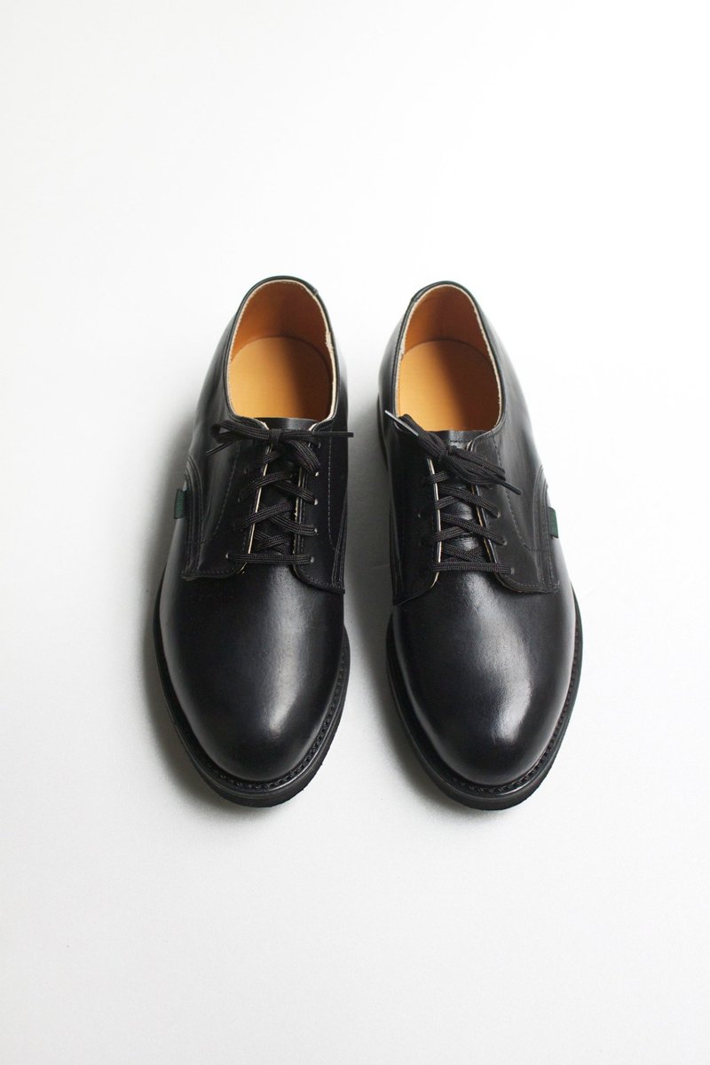 70s American Postman small leather shoes | Mason Postman Shoes US 6D EUR 38 -Deadstock - Women's Casual Shoes - Genuine Leather Black