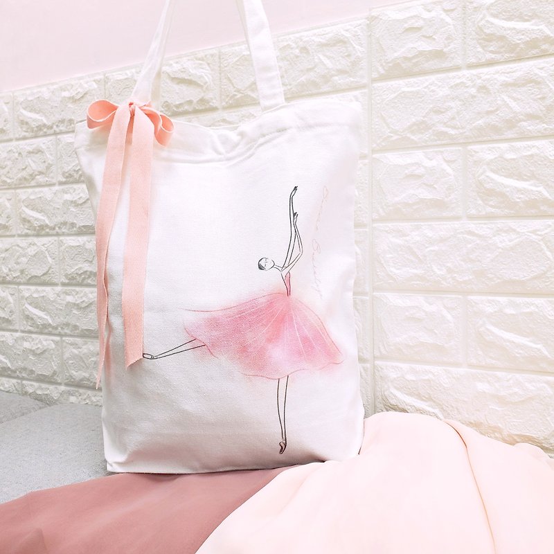 Ballerina tote bag - Handbags & Totes - Cotton & Hemp 