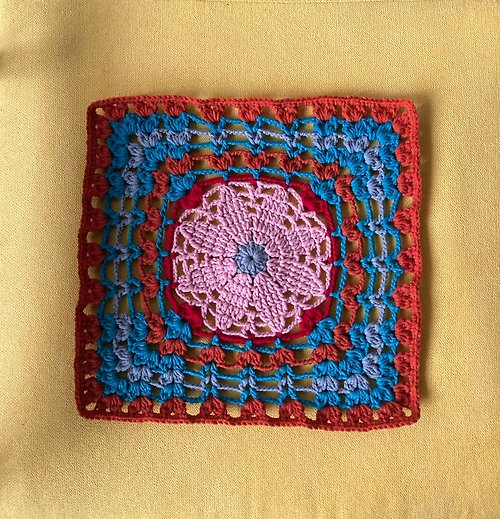 The Heyday Shop 沙發椅子專用 頭靠小毯子 復古花樣祖母格 最美好的年代 編織小毯