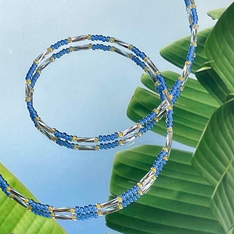 Fruit & Vegetable Collection - 003 Blue Java Banana Necklace - 項鍊 - 銀 多色