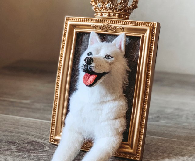 写真からのハスキーの肖像 犬の贈り物 動物のぬいぐるみ そして 他の犬種 ショップ Animal Lover Gift 似顔絵 Pinkoi