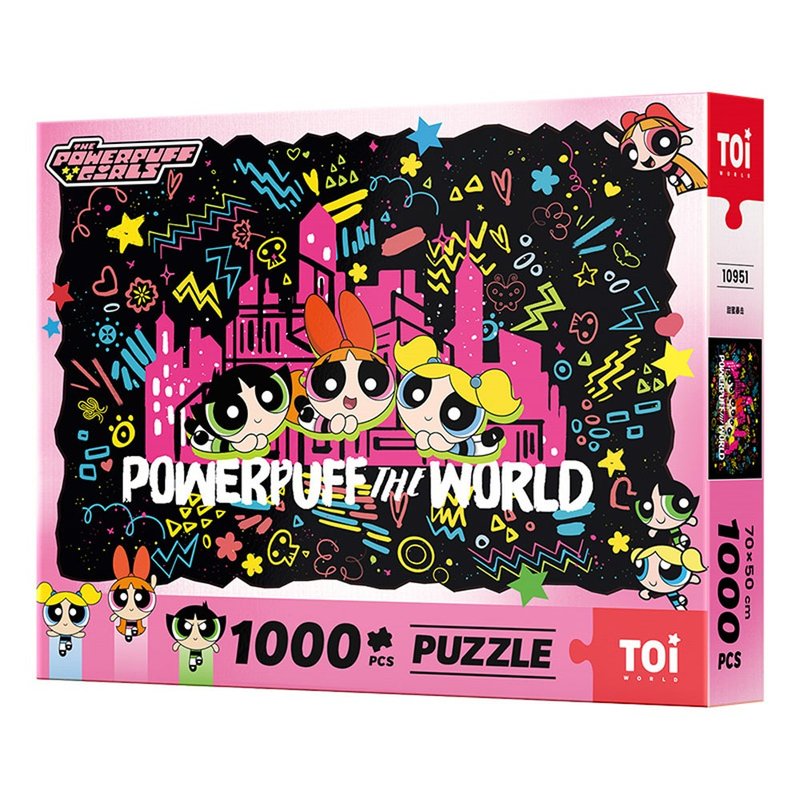 TOi Tuyi【Powerpuff Girls Series-Sweet Crit】Puzzle 1000 Piece DIY Anime Illustration Board Game - เกมปริศนา - กระดาษ หลากหลายสี