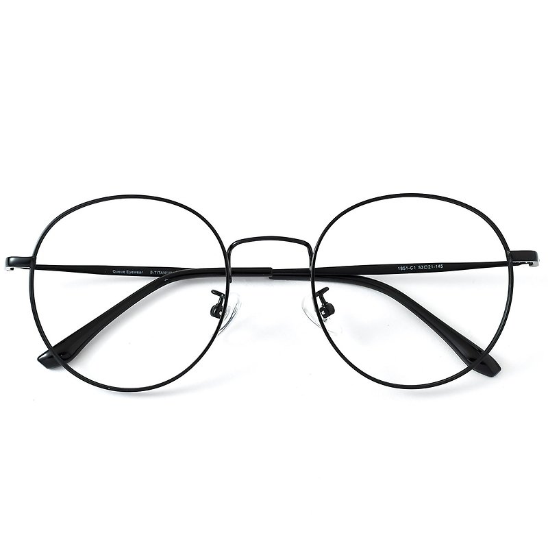 鈦絲大圓框小臉神器│外銷韓國設計款 - 免費升級UV420抗藍光鏡片 - 眼鏡/眼鏡框 - 貴金屬 多色