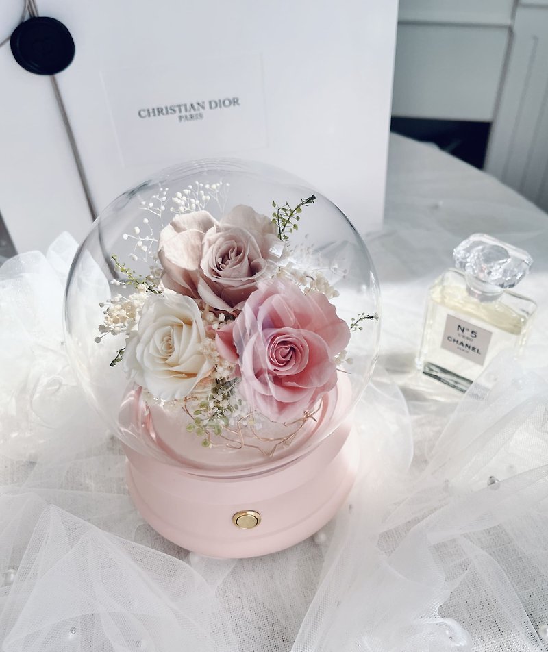 Eternal Star Music Bluetooth Bell Jar-Pink - Dried Flowers & Bouquets - Plants & Flowers Pink