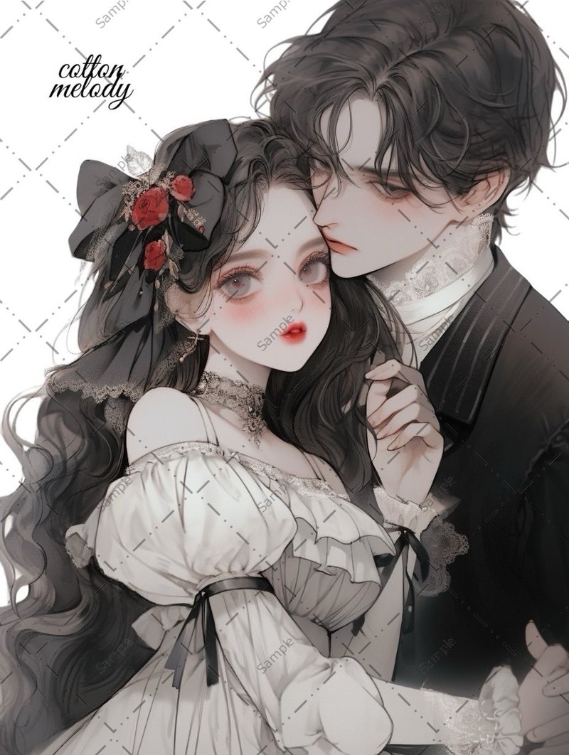 original sticker no.561 人物ステッカー オリジナルステッカー 人物ステッカー 女の子ステッカー オリジナル人物ステッカー - 貼紙 - 紙 