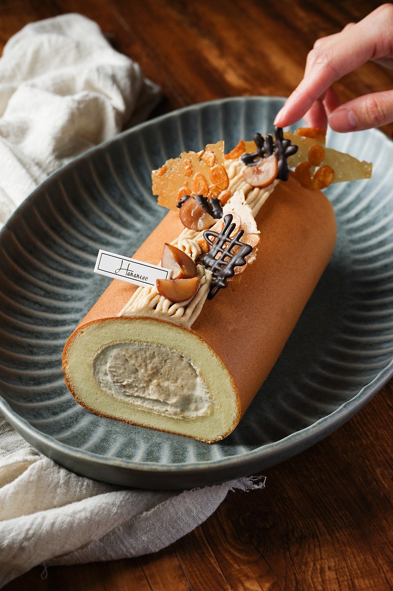 Baking Course-Homemade Chestnut Pei Tea Cake Roll - Cuisine - Fresh Ingredients 