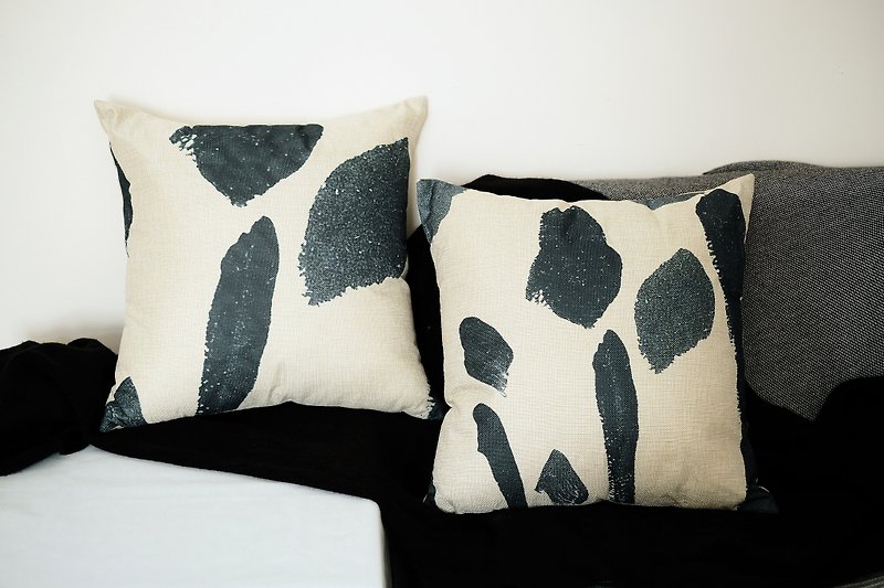 Microscopic chlorophyll pillow value two-piece set - Pillows & Cushions - Cotton & Hemp Green