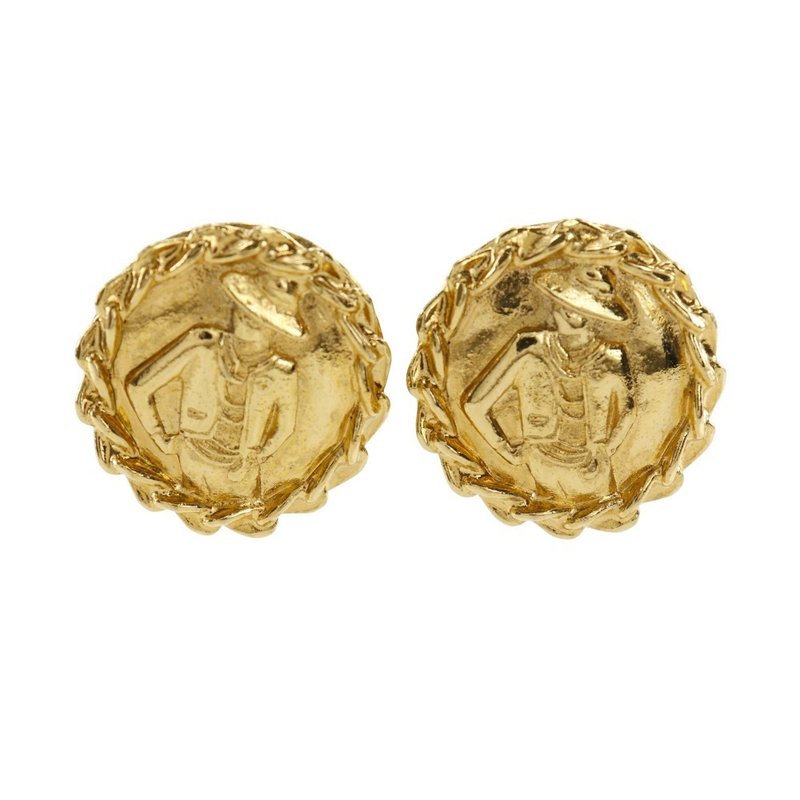 【日本直送】シャネル CHANEL ココマドモアゼル イヤリング ヴィンテージ 金メッキ 約21.2g レディース【中古】 - 耳環/耳夾/耳骨夾 - 其他金屬 金色