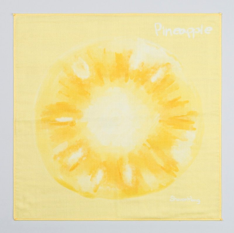 Pineapple-Hand Towel - ผ้าเช็ดหน้า - ผ้าฝ้าย/ผ้าลินิน 