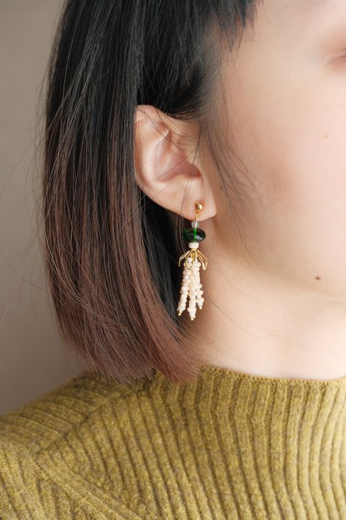 omo omo Jewelry Blank Space 仙女棒 Sparkler 琉璃 珍珠 耳環