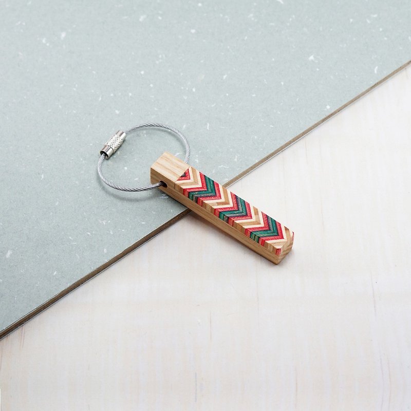 Send wood style key ring R1203001 - Keychains - Wood Multicolor