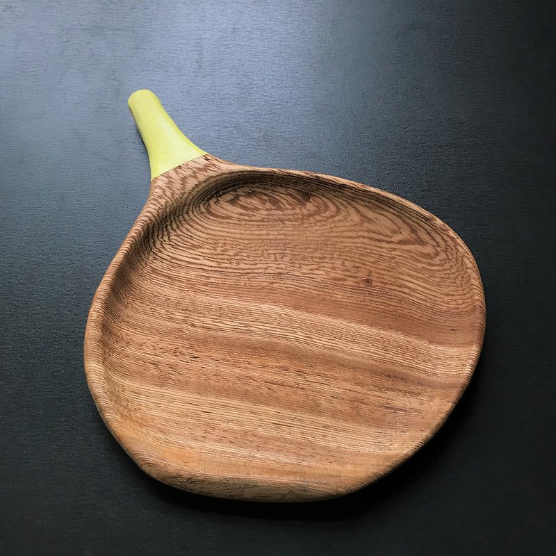 手作淺皿 - 盤子/餐盤 - 木頭 多色