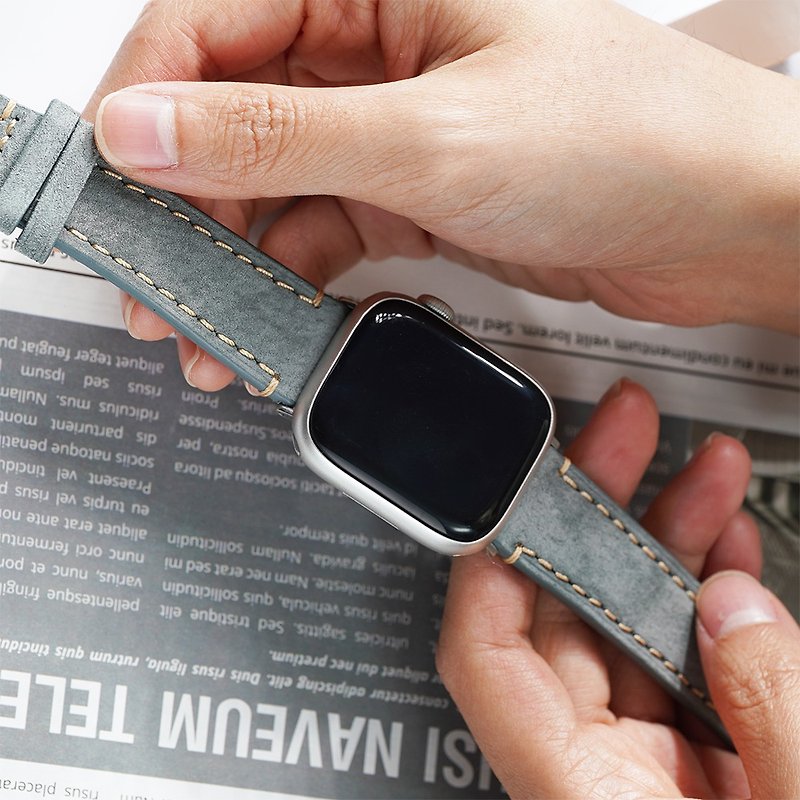 Apple watch - Plush Suede Apple Watch Band - Watchbands - Genuine Leather Khaki