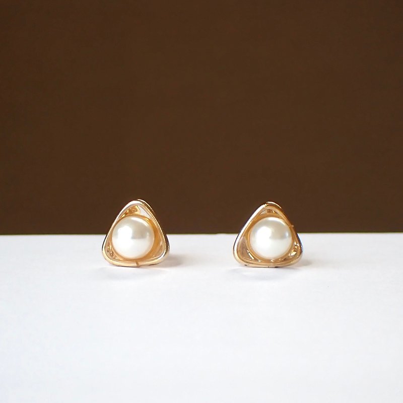 Pearl (piercing or Clip-On) - ต่างหู - เรซิน ขาว