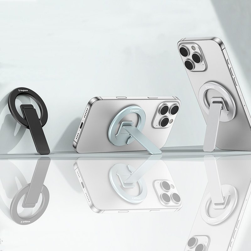 Magtame MagSafe Magnetic 四合一雙磁性鋁合金手機支架 - 手機配件 - 其他金屬 