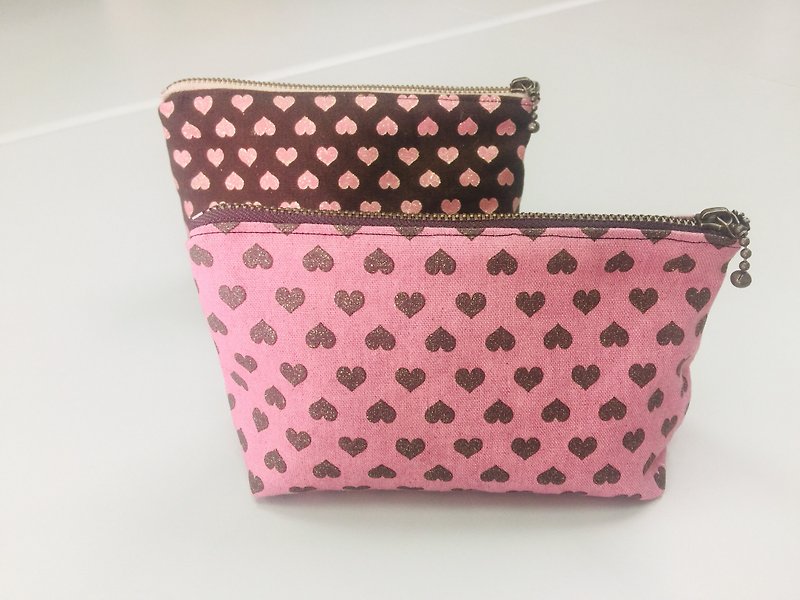 Cosmetic bag - Toiletry Bags & Pouches - Cotton & Hemp Pink