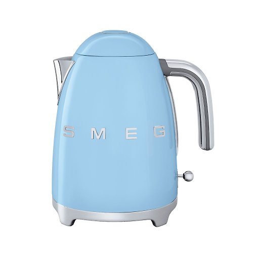 SMEG 義大利美學家電 【SMEG】義大利大容量1.7L電熱水壺-粉藍色