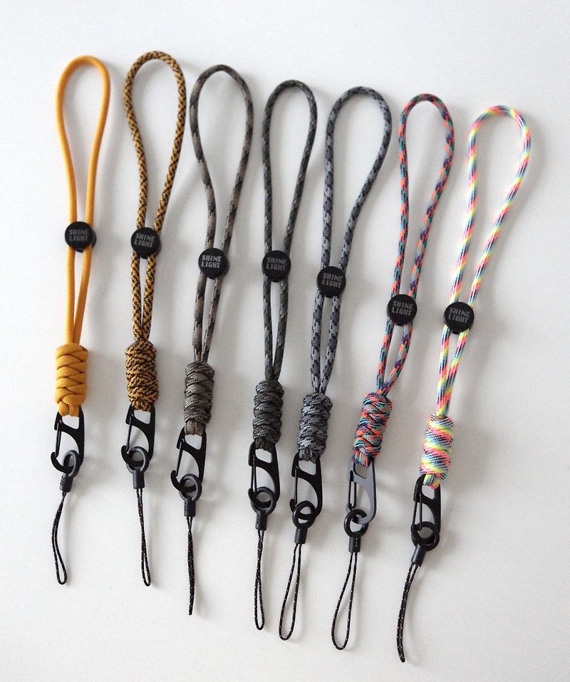美國傘繩手工編織丨手腕繩 耳機掛繩【花色 24色】 - 掛繩/吊繩 - 尼龍 多色