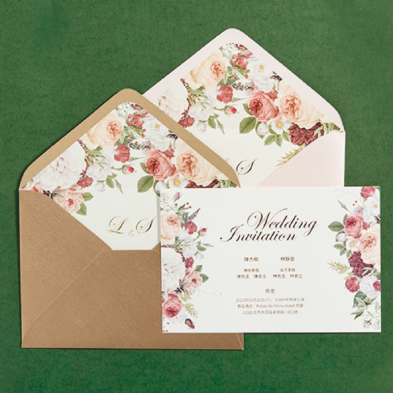 Walk into the garden this weekend - Wedding Invitations - Paper Multicolor