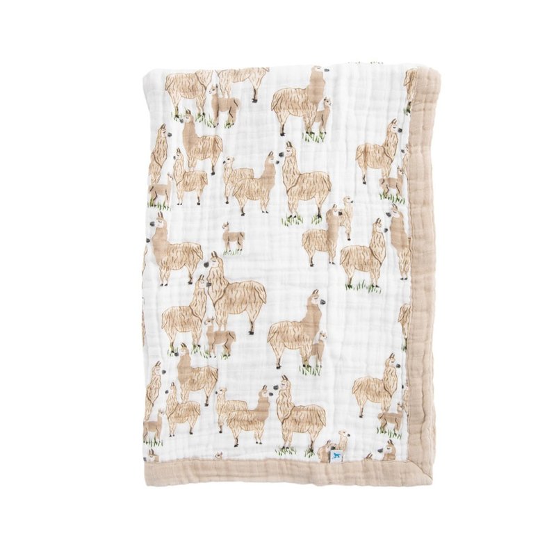 Little Unicorn Cotton Baby Blanket Alpaca Haunted - Other - Cotton & Hemp White