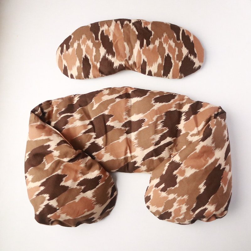 [Camouflage] Herbal hot compress pad and warm compress and sleep eye mask for shoulder and neck, microwave heating to relieve shoulder and neck pain - Other - Cotton & Hemp 