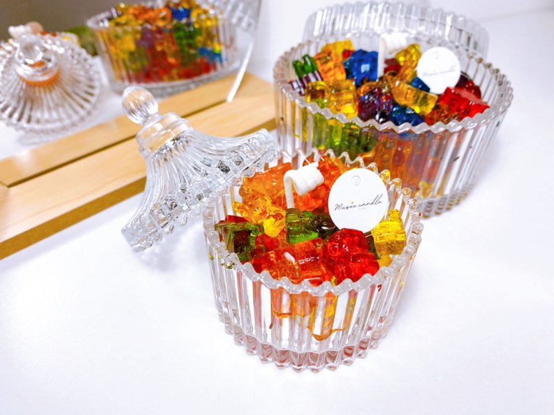 【仿真】熊仔軟糖蠟燭 Gummy Bear Candle | 150g大罐/50g小罐 - 香氛蠟燭/燭台 - 蠟 多色