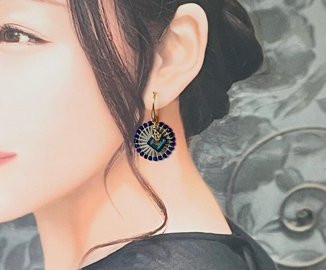 涼しさもとめて夏にいい大人おしゃれなピアスNice earrings for summer to keep you cool - ショップ  糸の幾何学模様アクセサリーYOR ピアス・イヤリング - Pinkoi