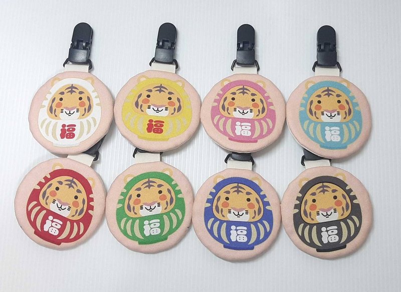 Cute amulet bag----Tiger God of Fortune and Peace amulet bag in 8 colors - Omamori - Cotton & Hemp 