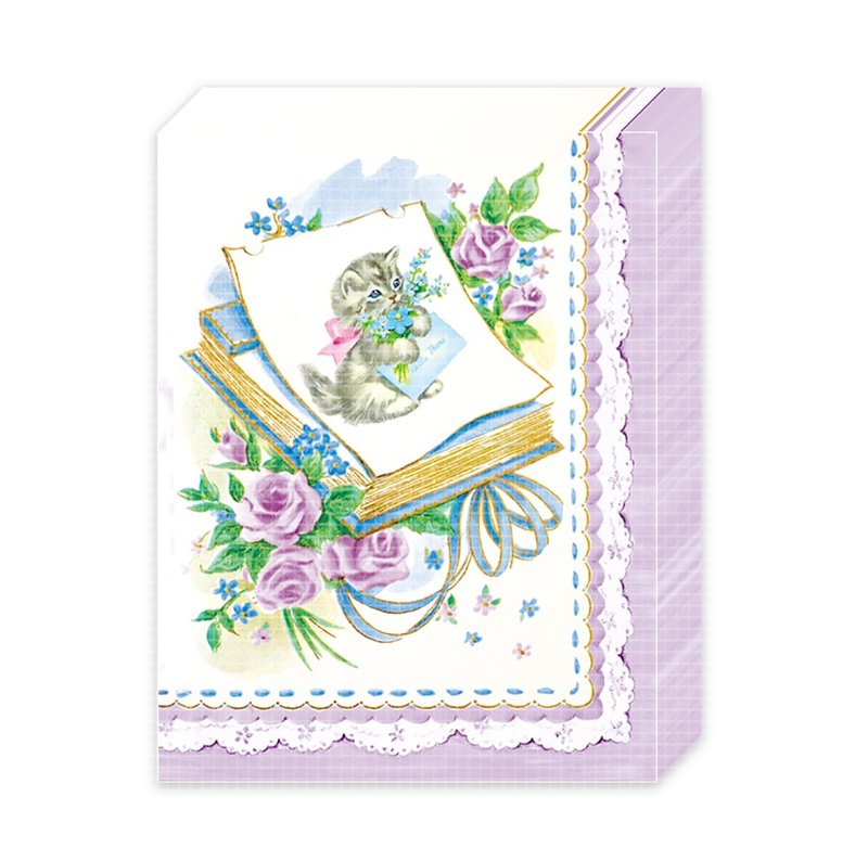 Rose cat memopad (purple) - 便條紙/便利貼 - 紙 