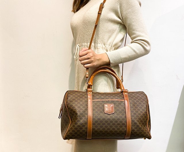 Second-hand bag Celine, Brown brown presbyopia, handbag, Boston bag, vintage bag