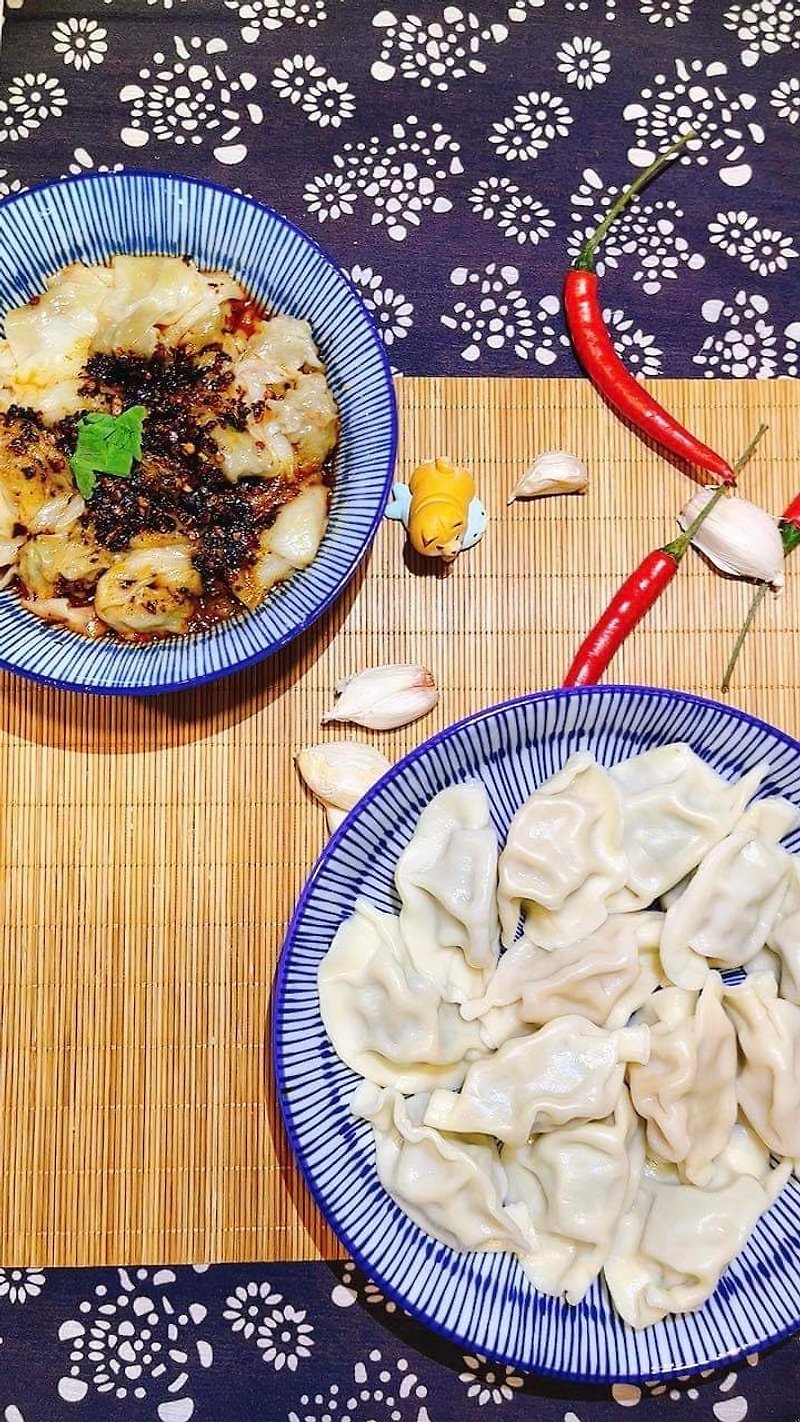 【Free transportation group】【Hutong Li-Northeast Big Stuffed Dumplings】Four packs of family portrait super discount combination - Prepared Foods - Other Materials 