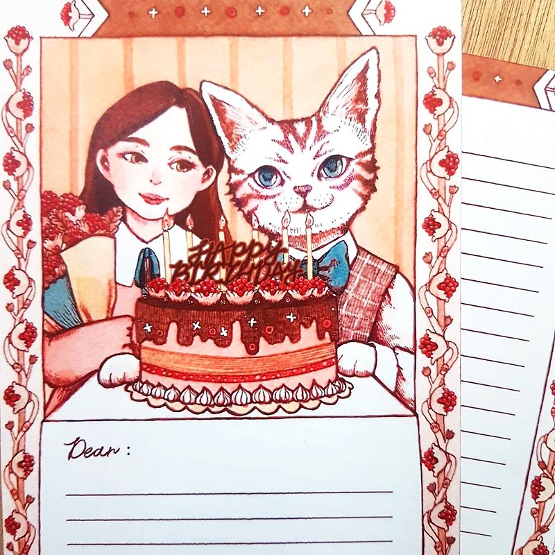 [Co. exquisite illustration custom_log] You can leave a message!!! Hand-painted illustrations to commemorate birthday - Posters - Wood 