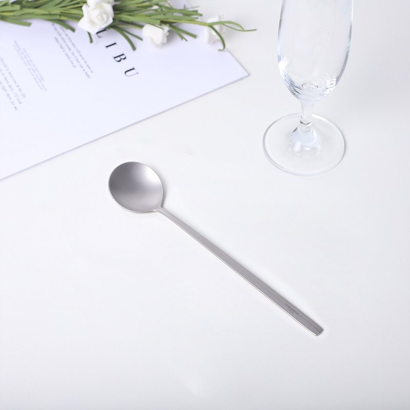 [Single Style] Titanium Spoon - Cutlery & Flatware - Other Metals Gray