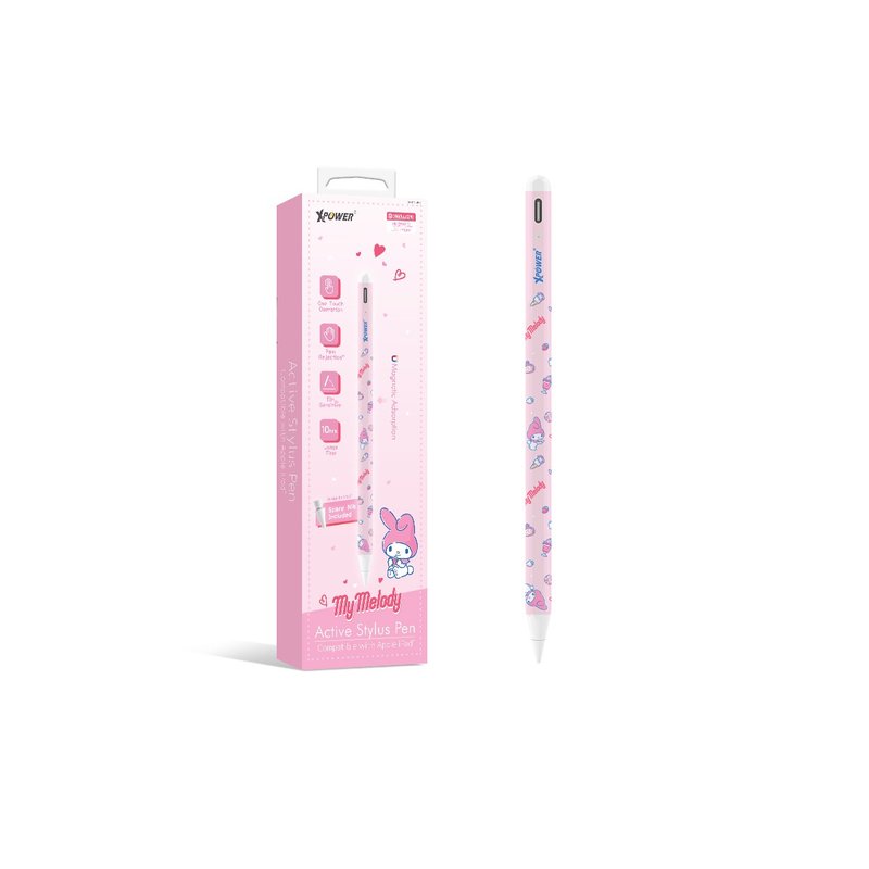 XPower x Sanrio My Melody ST6 磁吸主動式觸控筆 - 手機配件 - 其他金屬 粉紅色