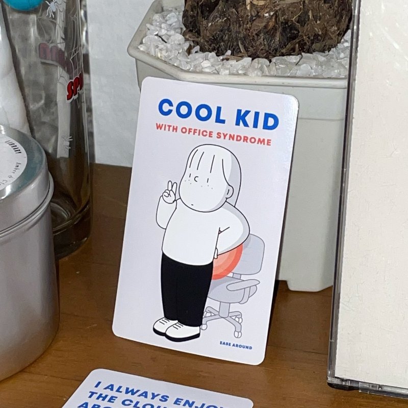 กระดาษ สติกเกอร์ หลากหลายสี - CARD STICKER - COOL KID WITH OFFICE SYNDROME