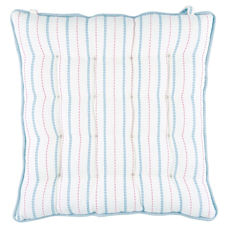 【新品】丹麥GreenGate Narina pale blue 椅墊 40x40cm - 枕頭/抱枕 - 棉．麻 多色