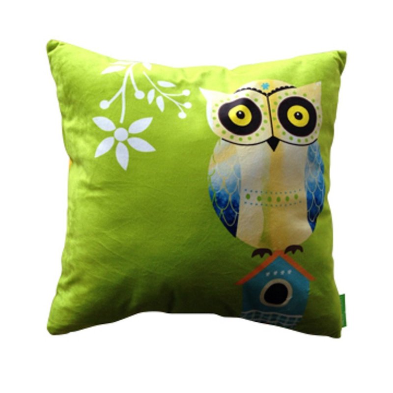 Owl Throw Pillow - Pillows & Cushions - Cotton & Hemp 