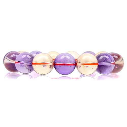 正佳珠寶 Gemsrich Jewelry 【正佳珠寶】紫黃晶 極淨雙色 13.8-14.2mm 紫黃晶手珠