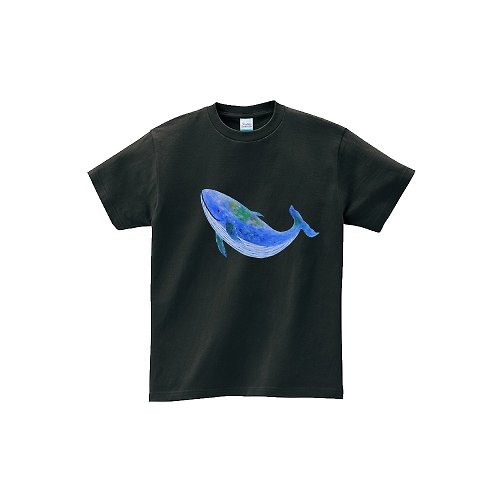 kami 創作森林 kami純棉中性T恤 | 微笑鯨魚