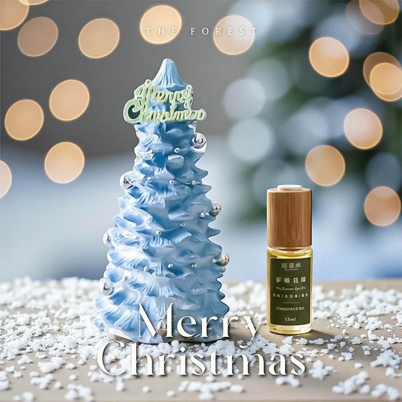 Happy Christmas Nordic Aurora Christmas Tree Diffuser (Includes 15ml Brand Fragrance Oil) - Fragrances - Plants & Flowers Khaki