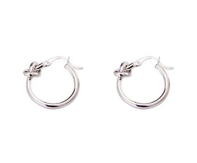 美品 PRADA シルバー イヤリング ピアス ドロップ ツイスト