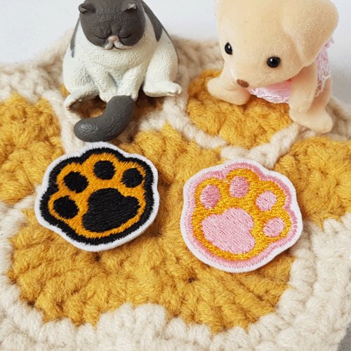美穗設計 Mini Cat Foot Embroidery wappen cloth patch