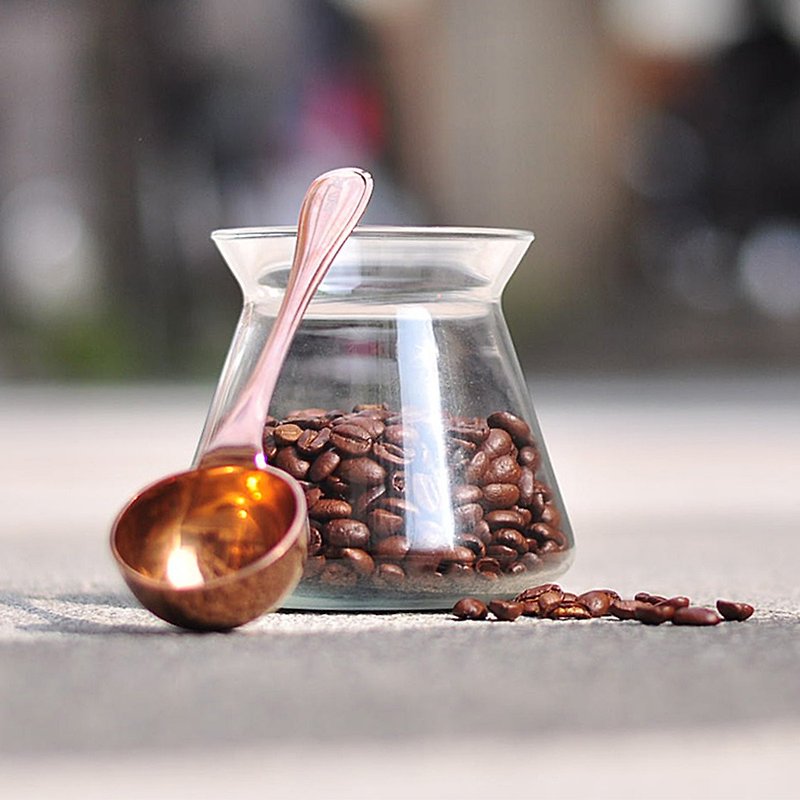 不鏽鋼咖啡豆匙 10g－玫瑰金 - 咖啡壺/咖啡周邊 - 不鏽鋼 金色