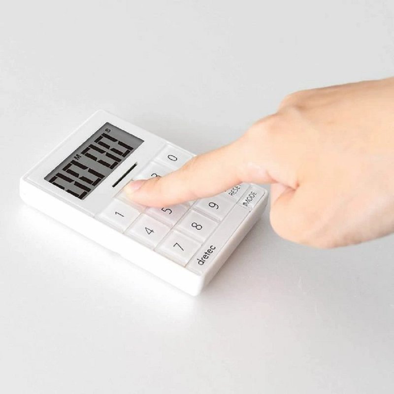 Dretec 立方體計時器 T-549 - 時鐘/鬧鐘 - 塑膠 白色