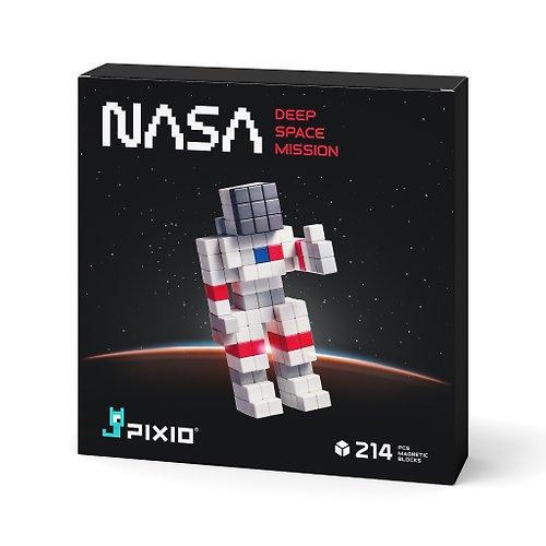 PIXIO PIXIO Magnetic Cubes - NASA Deep Space Mission - 214 Magnetic Blocks