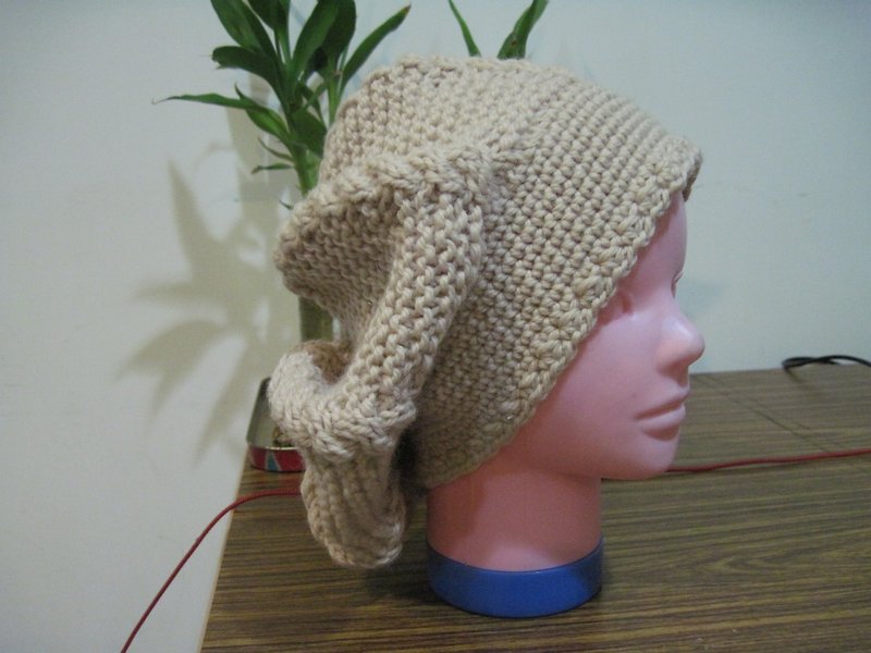 Brown beret - Hats & Caps - Wool Khaki