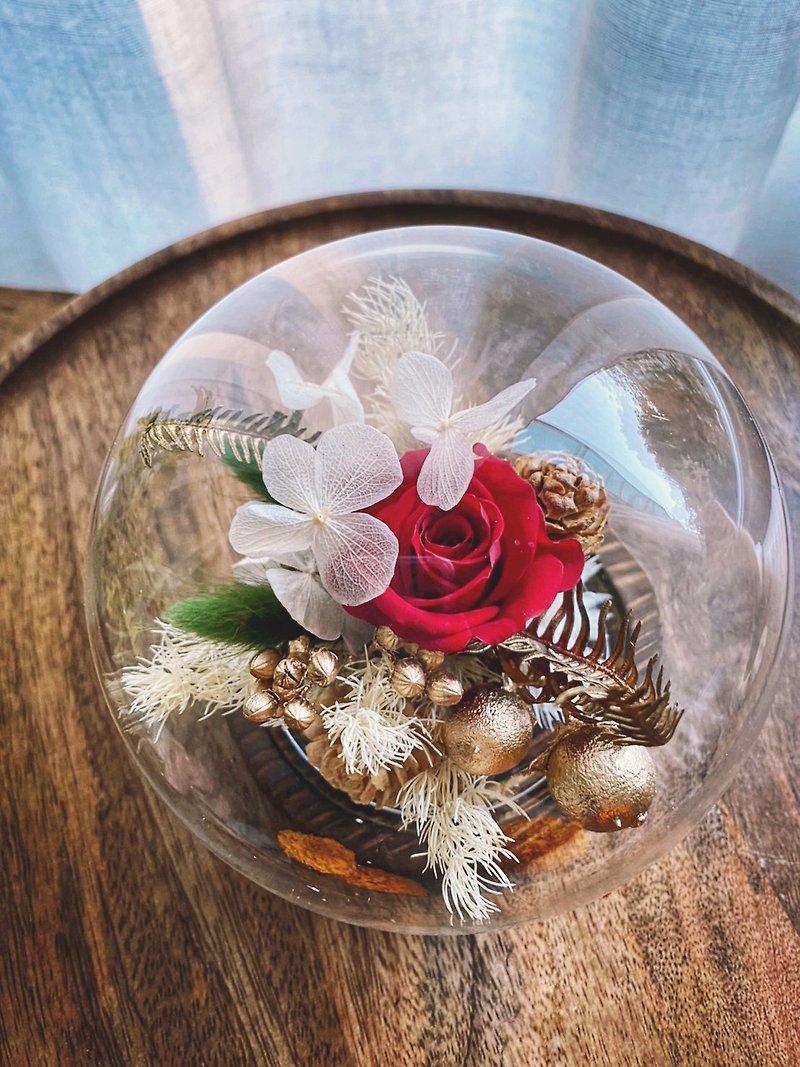 【Pomme de Pin 松果手感】Glass flower ball - Dried Flowers & Bouquets - Plants & Flowers Multicolor