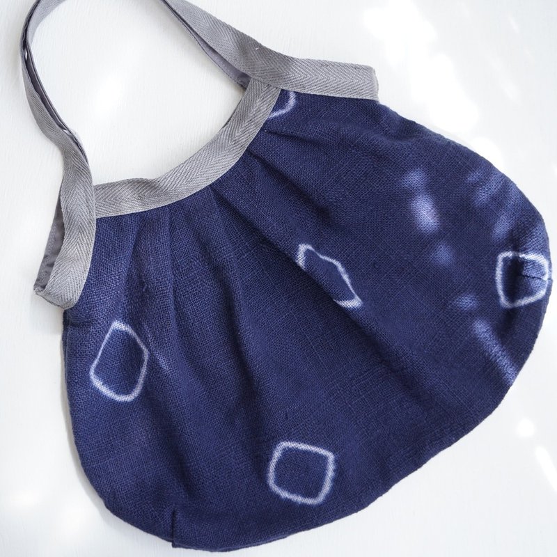 Ba-ba handmade Granny bag  No.GB21 - 手提包/手提袋 - 其他材質 藍色