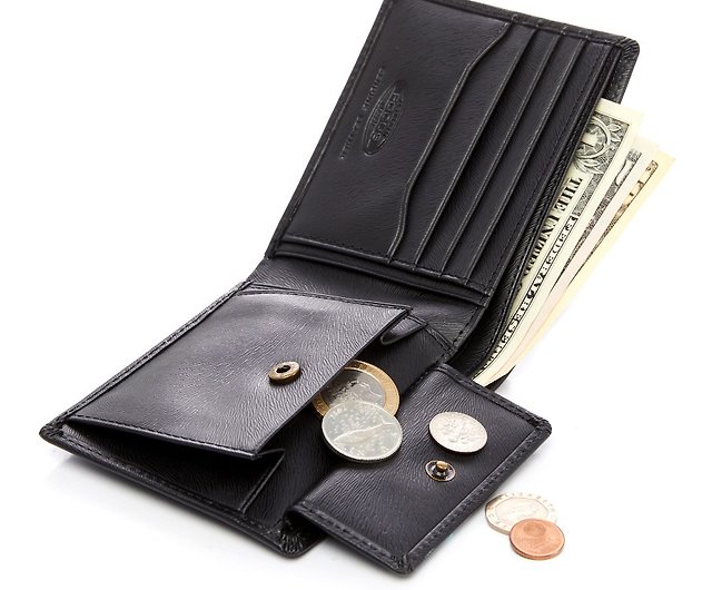 New Year Good Luck Wallet] Genuine Leather RFID Anti-Theft Men's Short  Clip/Simple 4-Card Coin Bag Men's Wallet - Shop FOCUS Wallets - Pinkoi